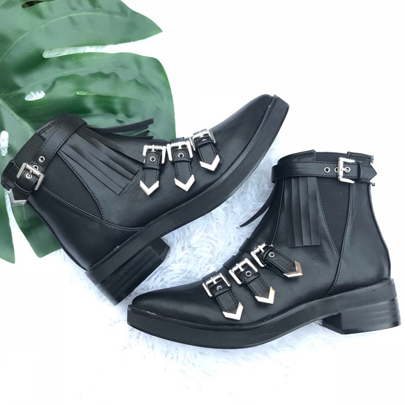 Matisse 'Turner' Kiltie Fringe Moto Buckle Boot - Picture 4 of 7